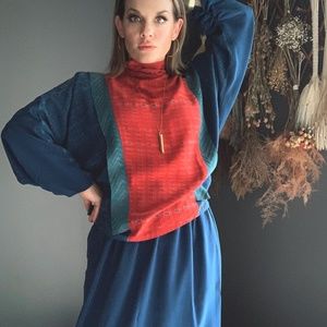 Vintage Silk 2-piece Dress 8/30